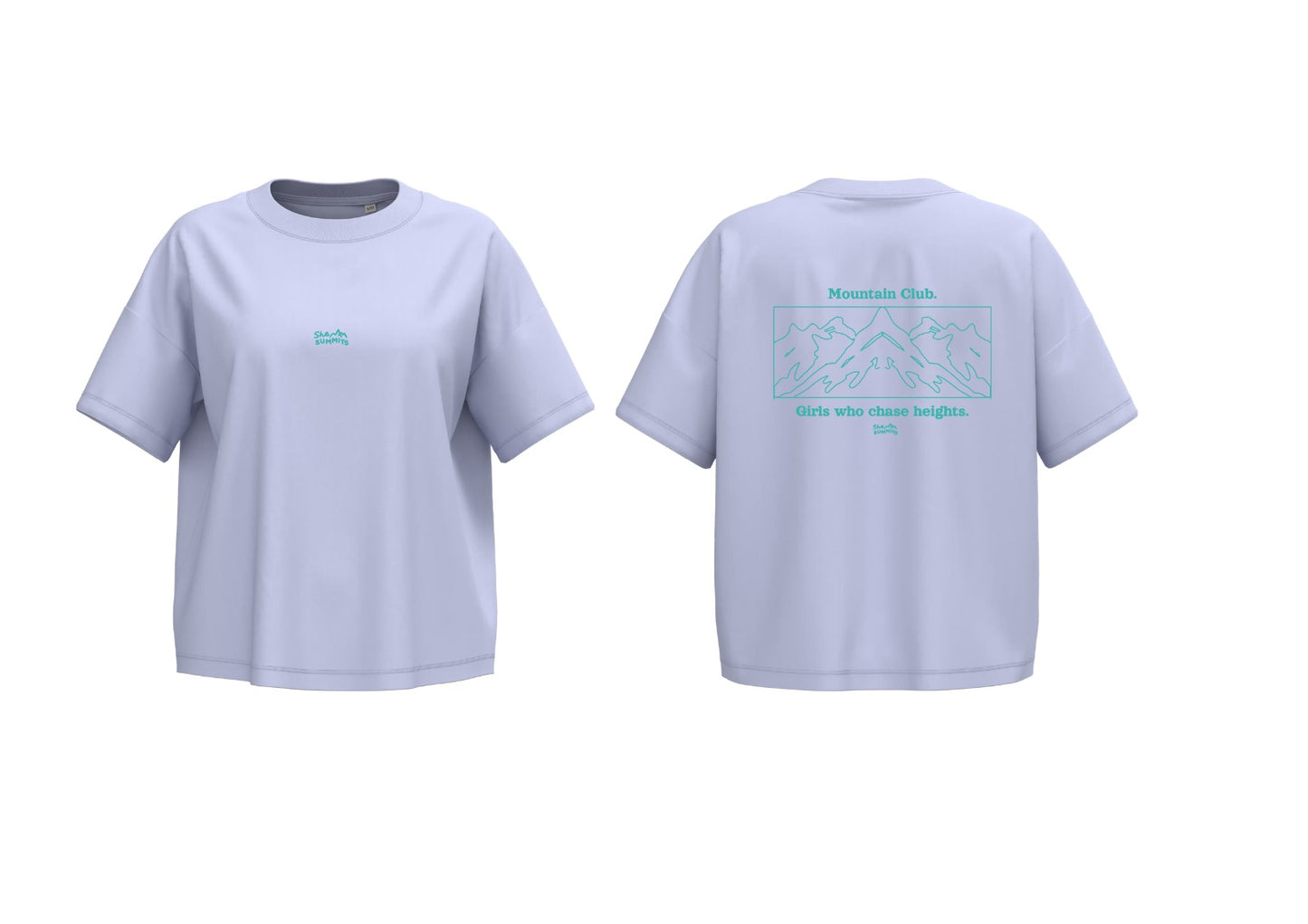 Dames T-shirt She Summits - zwart