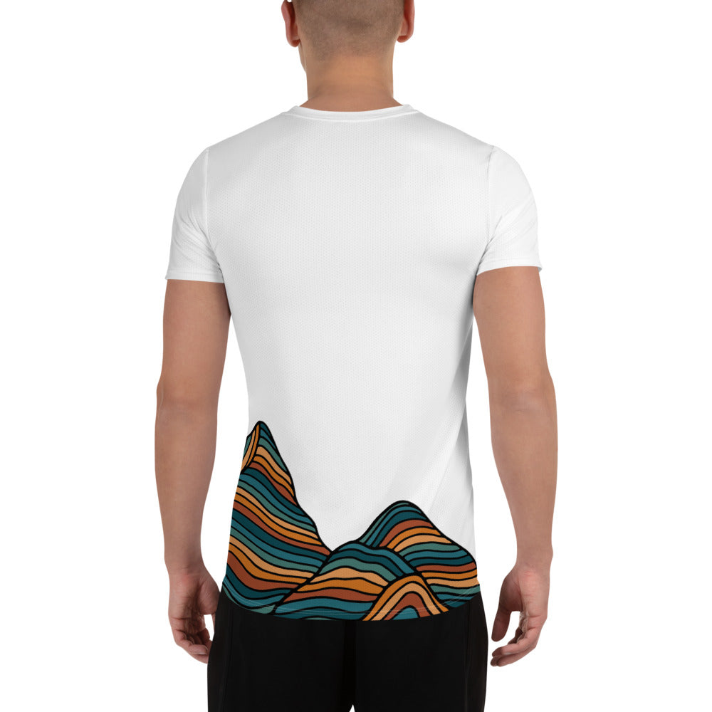 Feel alive on the trails - Print Men's Athletic T-shirt