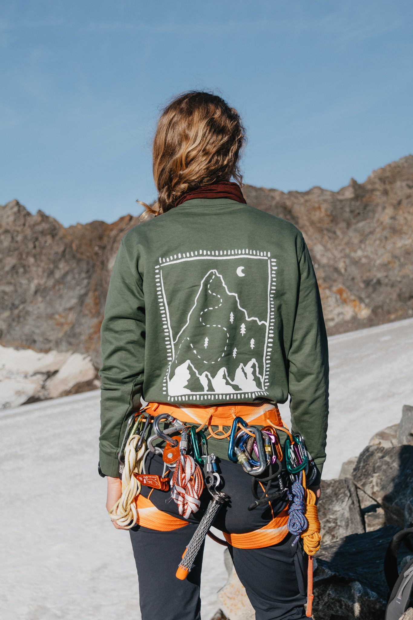 Groene trui x SHE SUMMITS