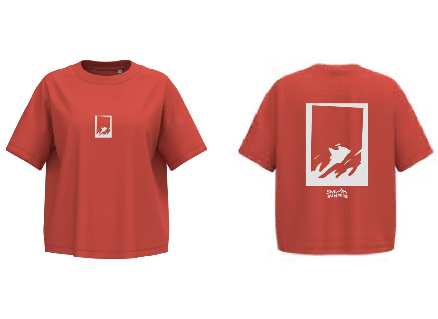 Dames T-shirt She Summits - zwart
