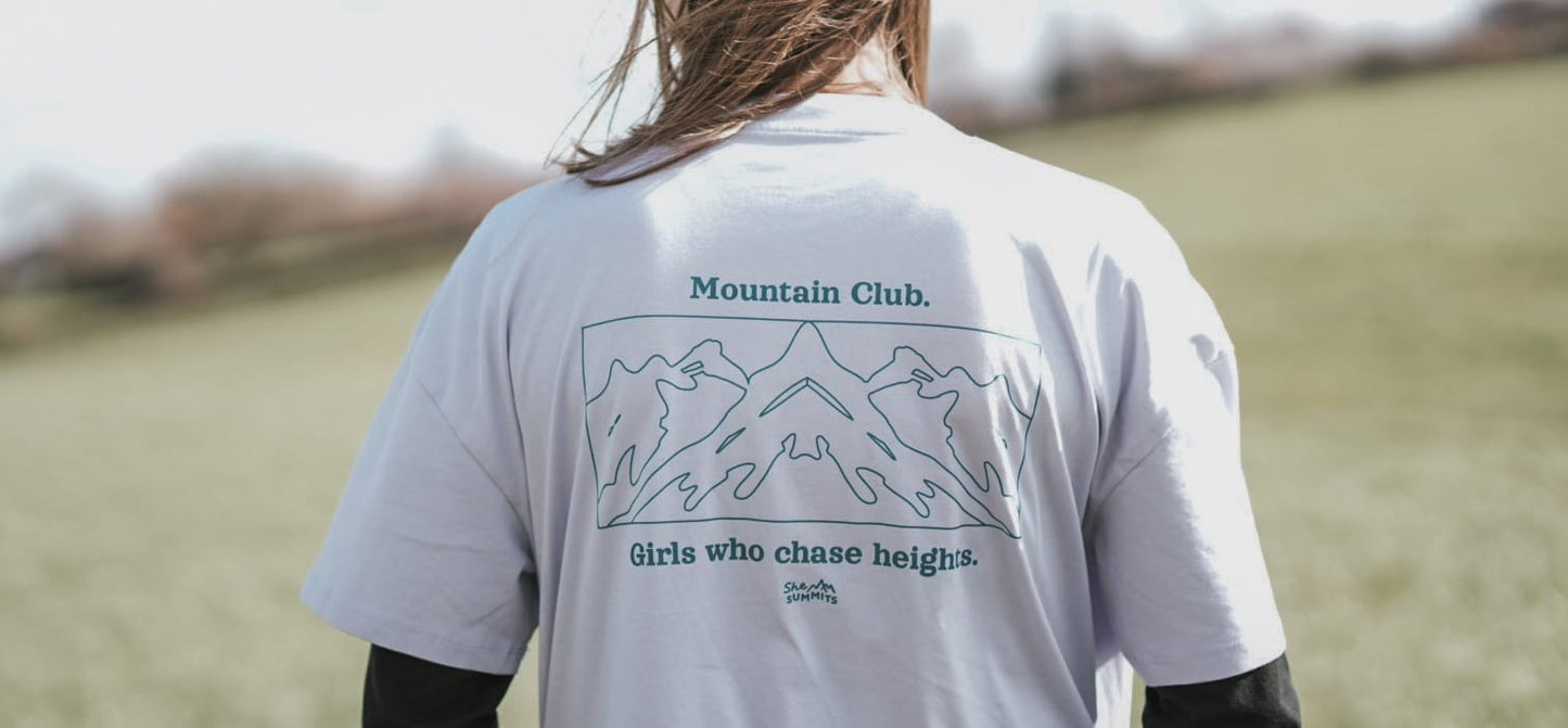 Dames T-shirt She Summits - zwart
