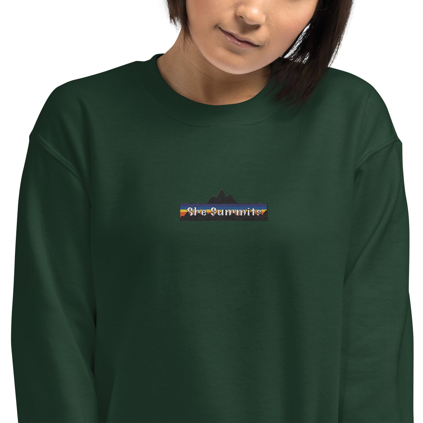 Uniseks sweatshirt - She Summits - Hike more worry less