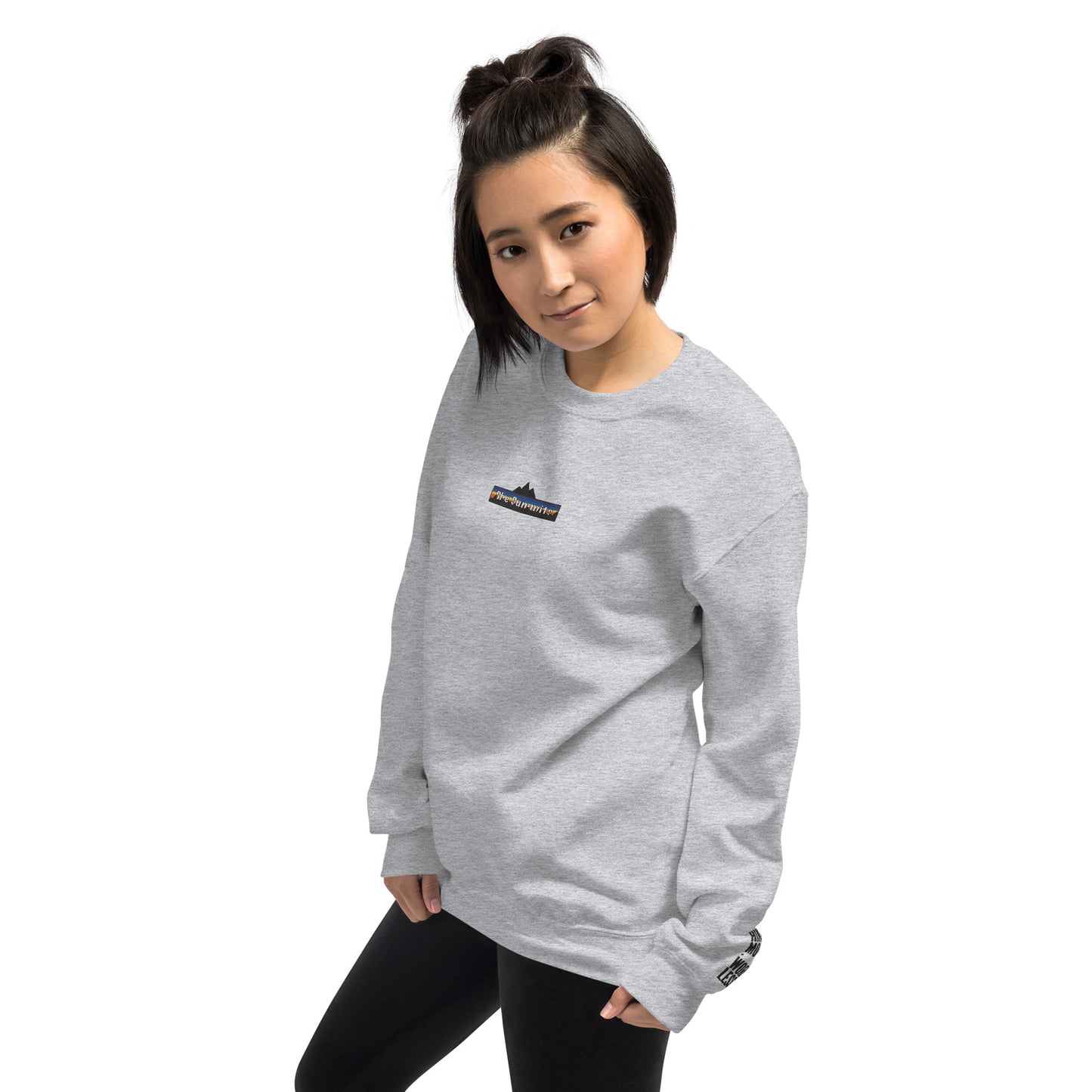 Uniseks sweatshirt - She Summits - Hike more worry less